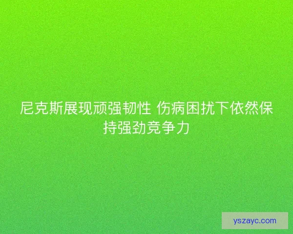 尼克斯展现顽强韧性 伤病困扰下依然保持强劲竞争力